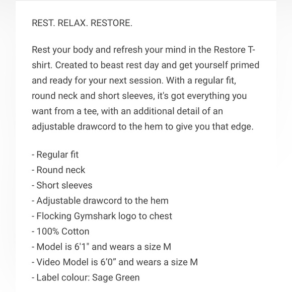 Gymshark RESTORE T-SHIRT - Picture 7 of 7